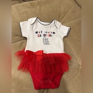 St. Louis Cardinals MLB Baseball Girls Onesie